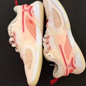 Nike Air White and Red Athletic Shoes